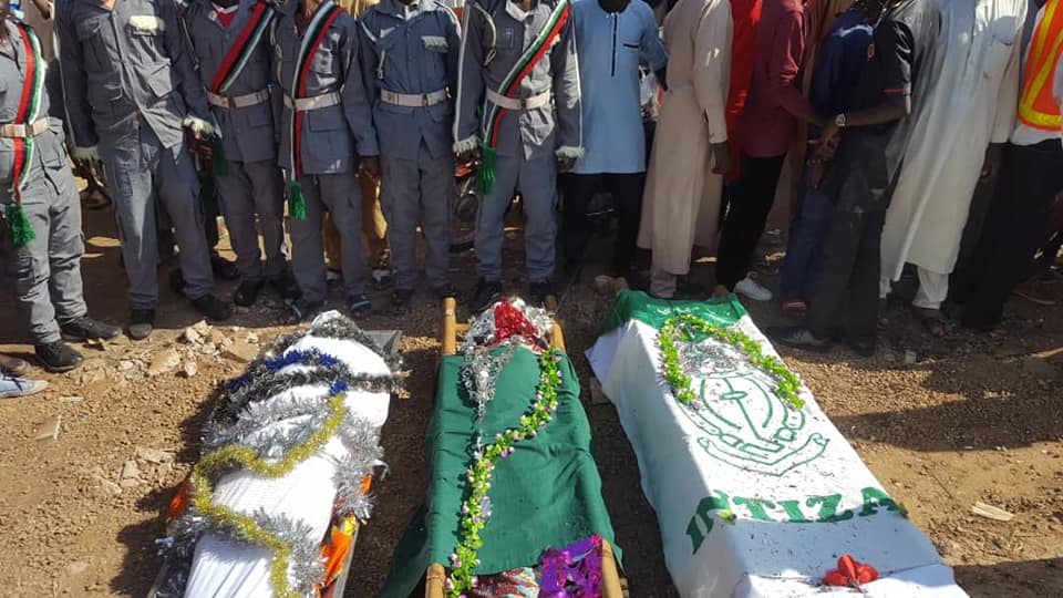  funeral of  3 people killed by police on ashura in gombe